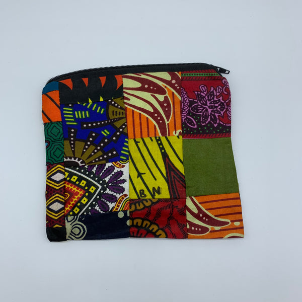 African Print Zoba Zoba Make Up Bag/ Pouch-M Multi Colour 17 - Lillon Boutique