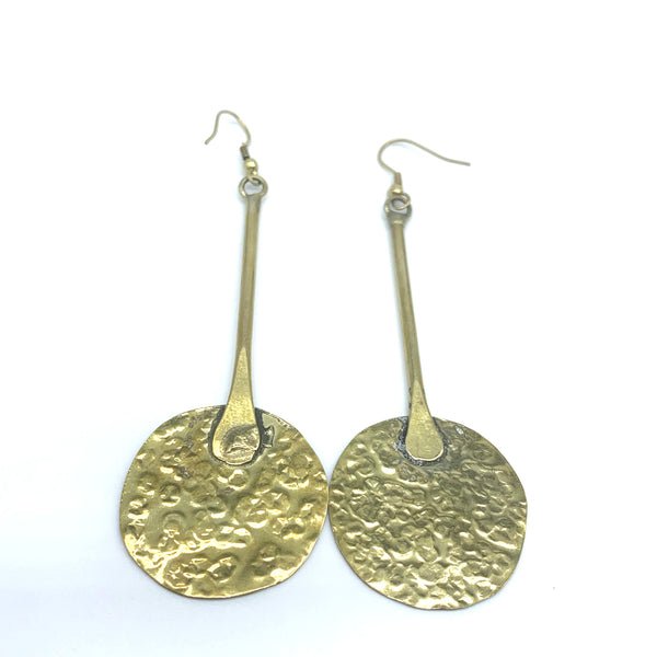 Brass Earrings-Zahra