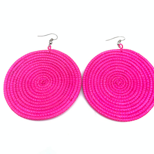 Sisal Earrings-Pink Variation 10