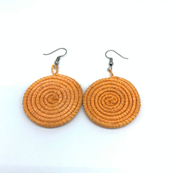 Sisal Earrings- XS Orange Variation 3