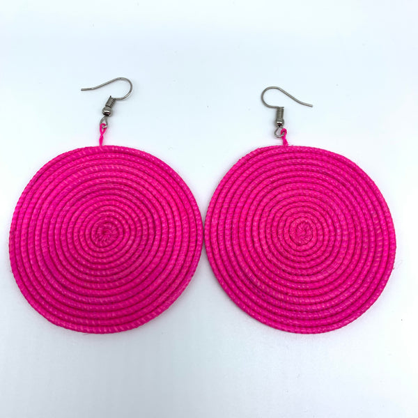 Sisal Earrings-Pink Variation 6