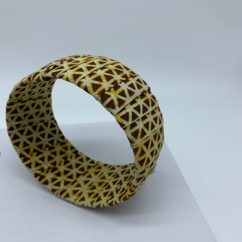 African Prints Bangle-Jumbo Brown Variation - Lillon Boutique