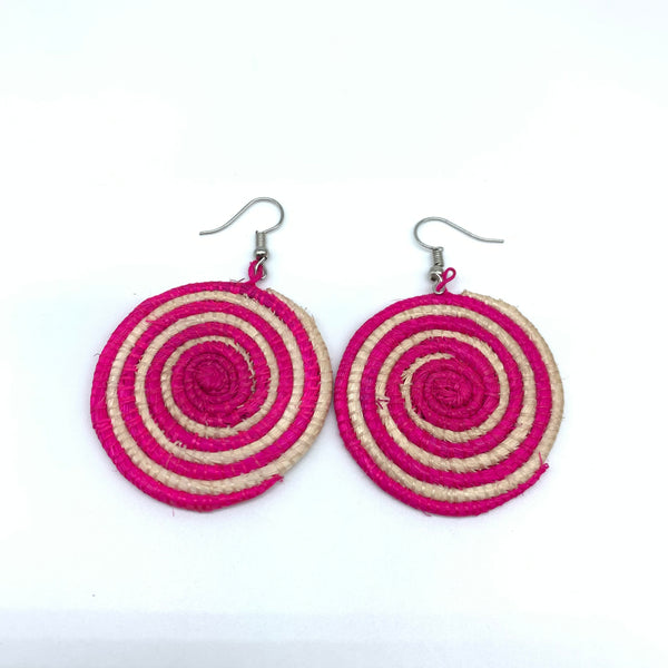 Sisal Earrings- XS Pink Variation 5