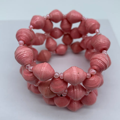 Paper Bracelet-Pink - Lillon Boutique