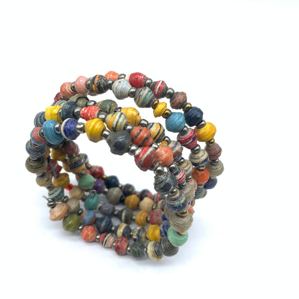 Paper Coil Bracelet-Multi colour 11