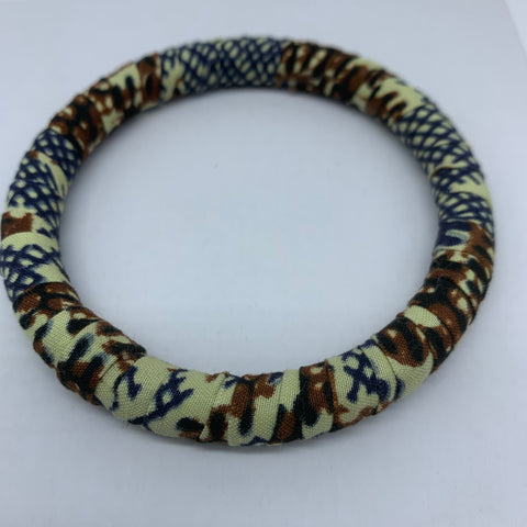 African Print Bangle-Brown Variation - Lillon Boutique