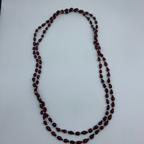 Seeds Necklace W/Beads-Red Variation