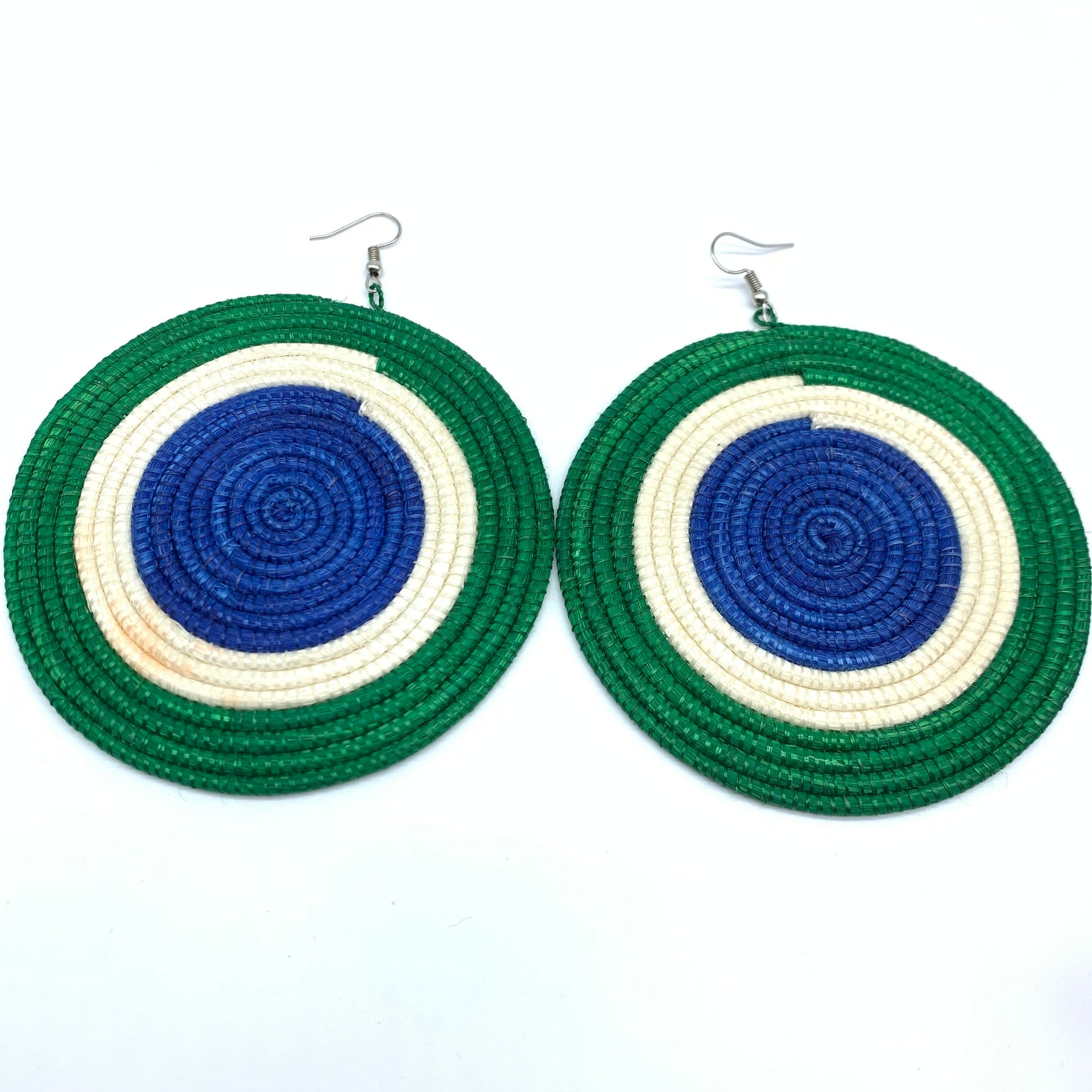 Sisal Earrings- XXL Green 3