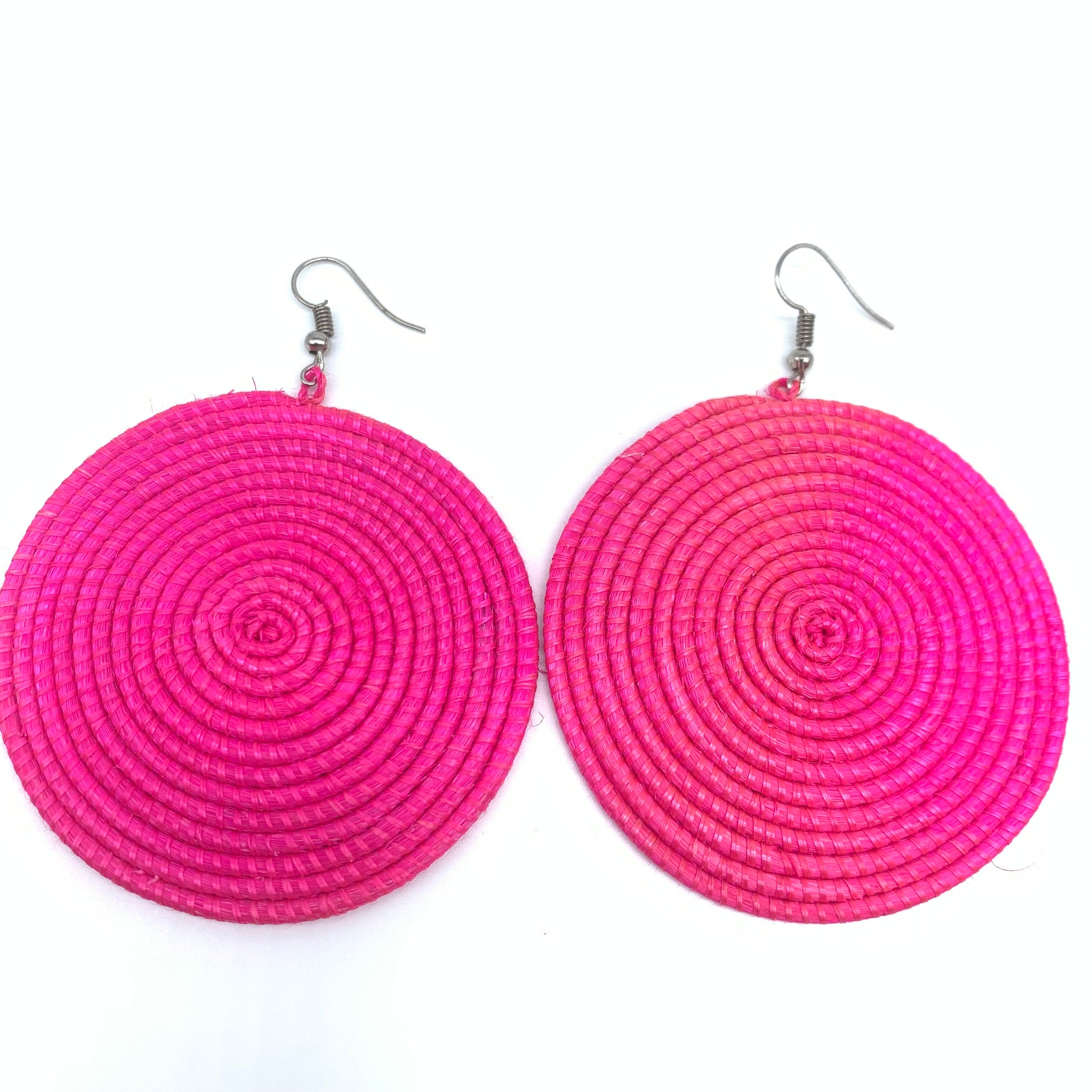 Sisal Earrings-Pink Variation 10