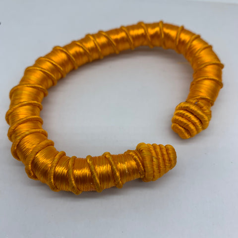 Thread W/Metal Bangle-Orange 2