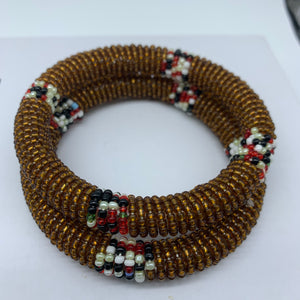 Beaded Bangle-Bronze and Multi Colour Variation - Lillon Boutique