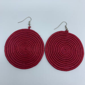 Sisal Earrings-Red 4