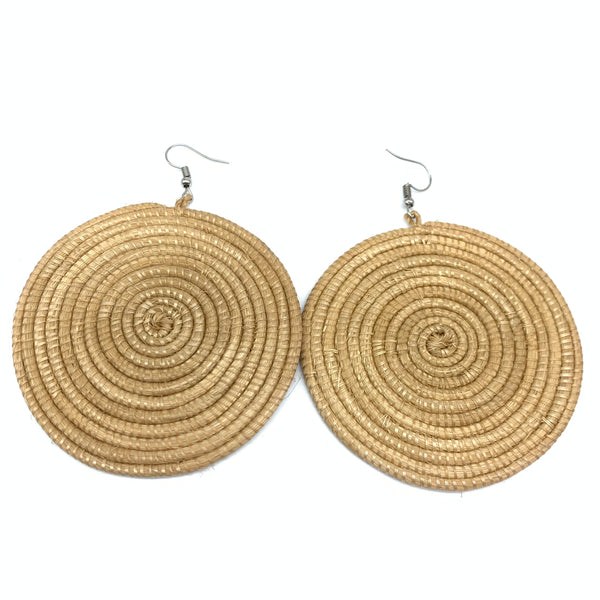 Sisal Earrings- L Taupe