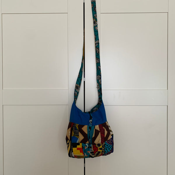 African Print Over Shoulder Bag-  S Zoba Zoba Multi Colour Variation