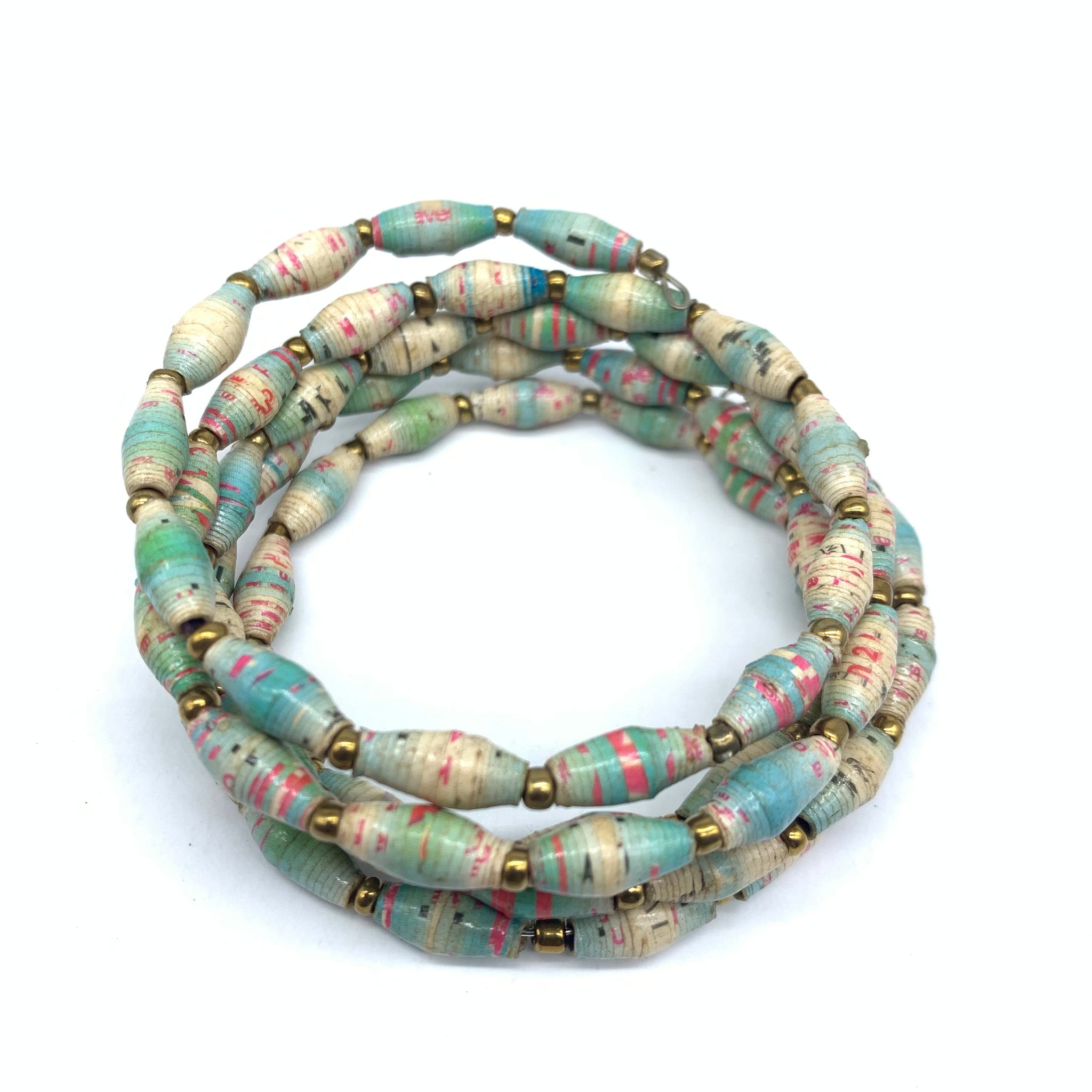 Paper Coil Bracelet-Multi colour 12
