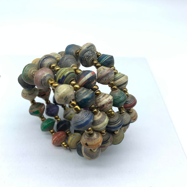 Paper Coil Bracelet-Multi colour 10