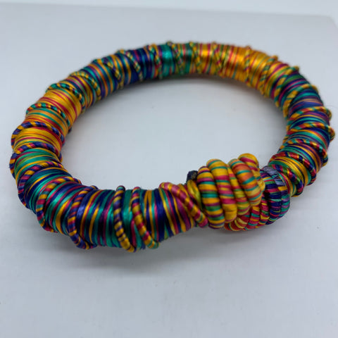 Thread W/Metal Bangle-Multi Colour 1