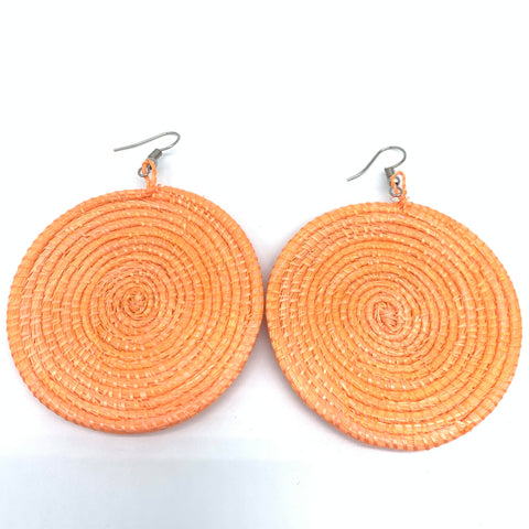 Sisal Earrings-Orange Variation 8