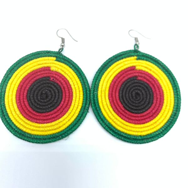 Sisal Earrings- Green 17