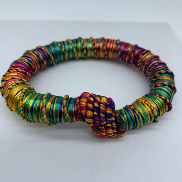 Thread W/Metal Bangle-Multi Colour 4