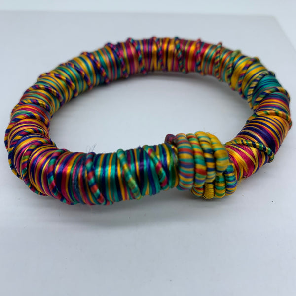 Thread W/Metal Bangle-Multi Colour 3