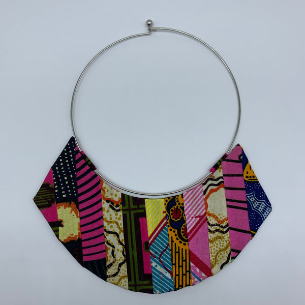 African Print Earrings-Zoba Zoba Reversible Pink Variation - Lillon Boutique