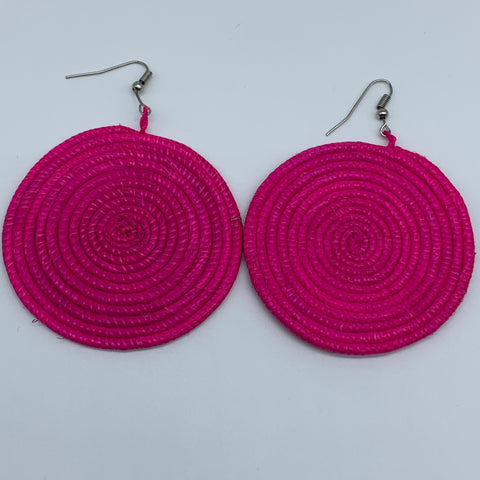 Sisal Earrings-Pink Variation 3