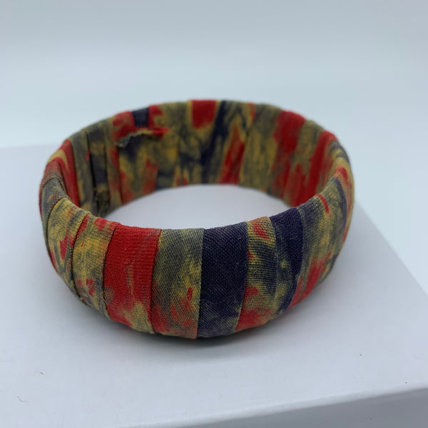 African Prints Bangle-Jumbo Red Variation - Lillon Boutique