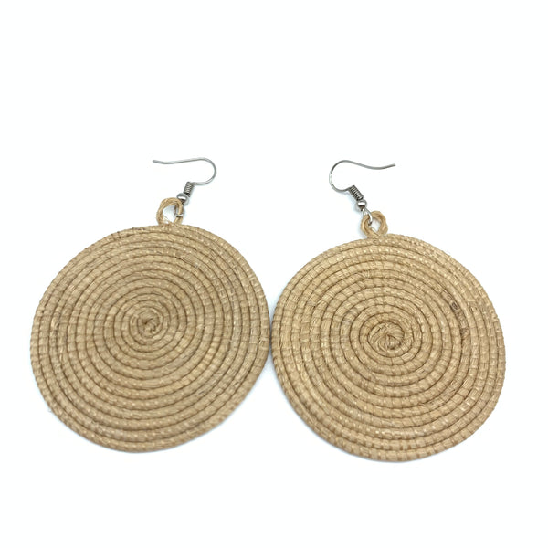 Sisal Earrings-Taupe Variation 2