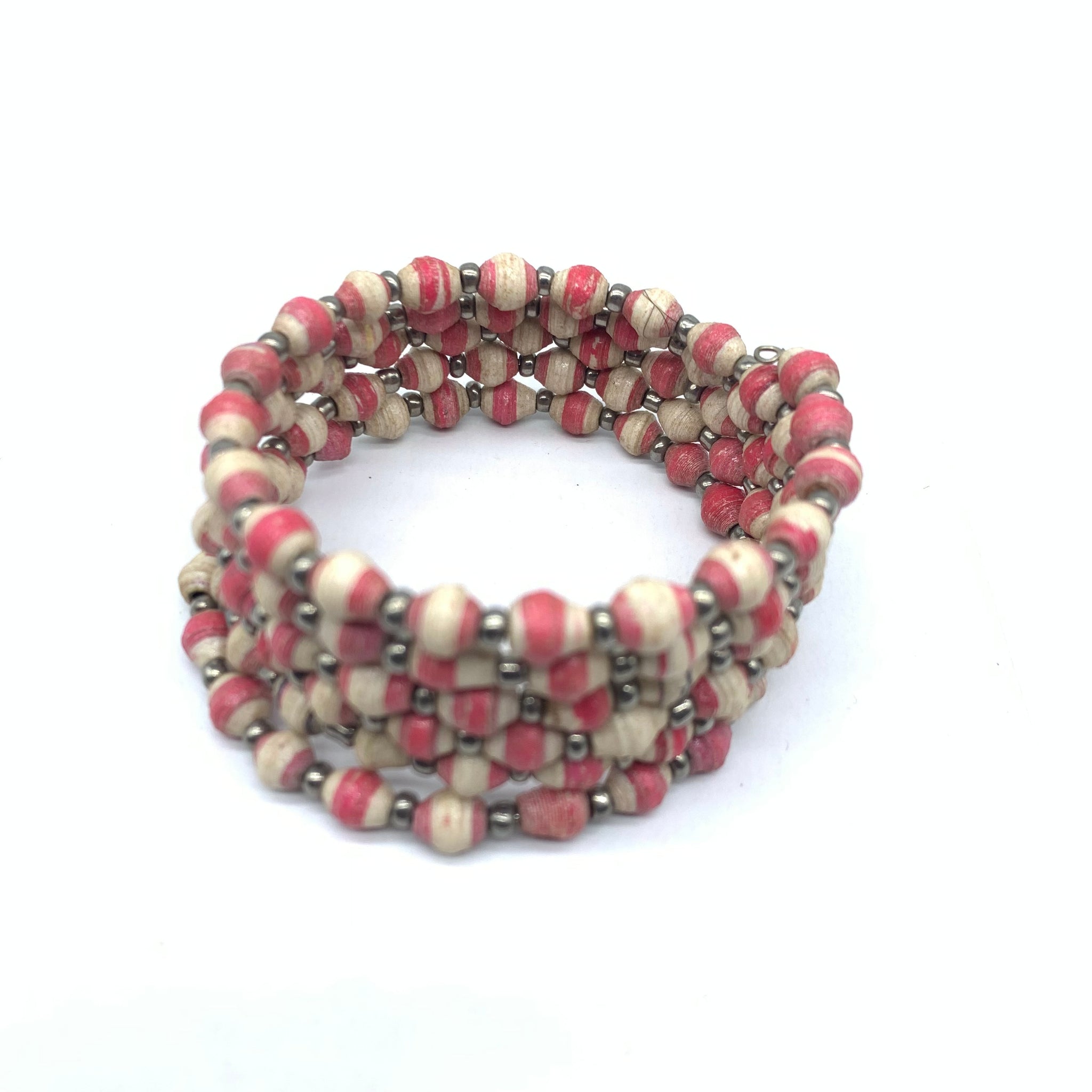 Paper Coil Bracelet-Pink 2