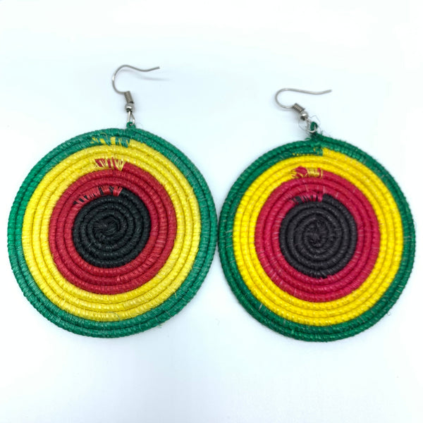 Sisal Earrings- Green 22