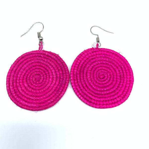 Sisal Earrings- XS Pink Variation 4