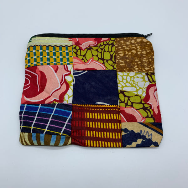 African Print Zoba Zoba Make Up Bag/ Pouch-M Multi Colour 2 - Lillon Boutique