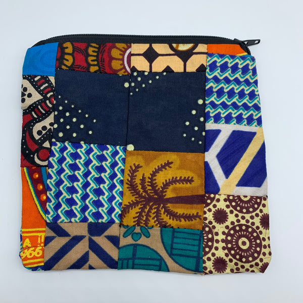 African Print Zoba Zoba Make Up Bag/ Pouch-M Multi Colour 8 - Lillon Boutique