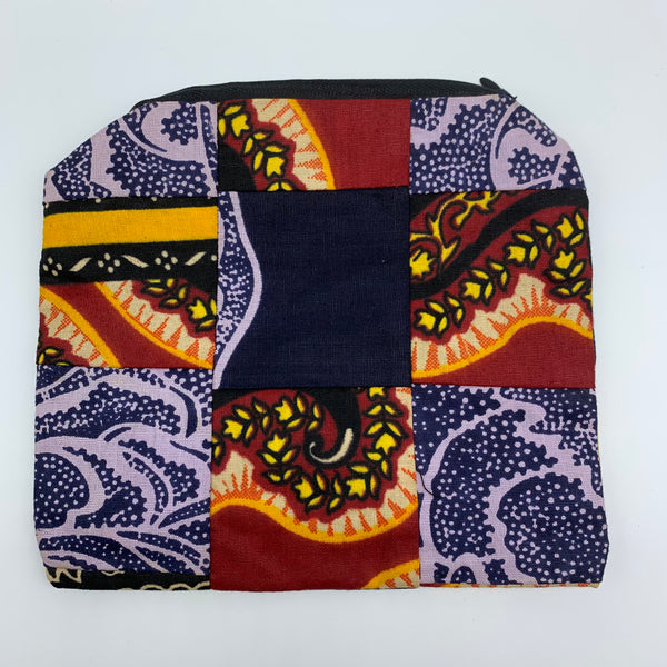 African Print Zoba Zoba Make Up Bag/ Pouch-M Multi Colour 12 - Lillon Boutique
