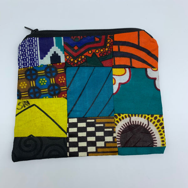 African Print Zoba Zoba Make Up Bag/ Pouch-M Multi Colour 9 - Lillon Boutique