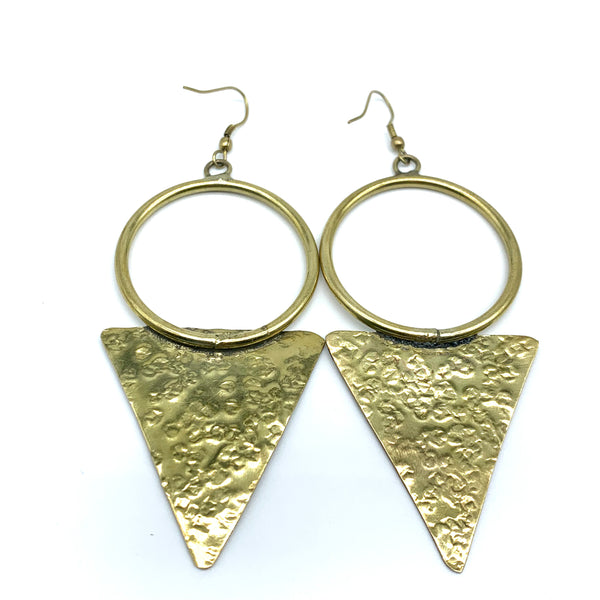 Brass Earrings-Zuwena