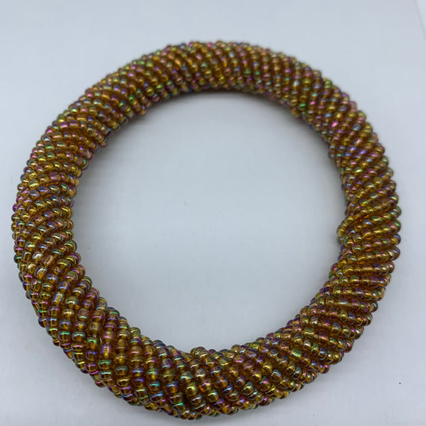 Beaded Bangle-Gold and Mutli Colour Variation - Lillon Boutique