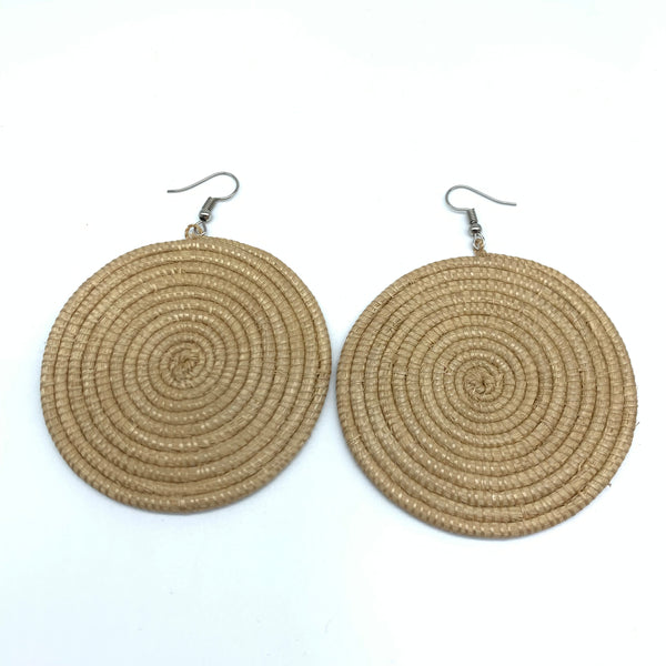 Sisal Earrings-Taupe Variation 6