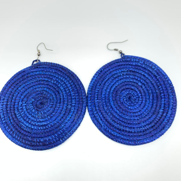 Sisal Earrings-Blue Variation 4