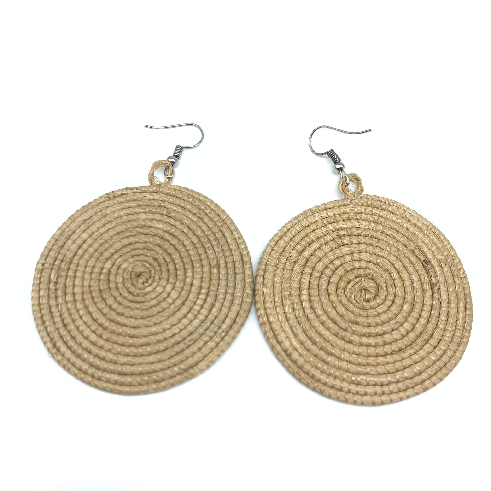 Sisal Earrings-Taupe Variation 2