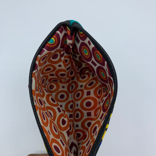 African Print Zoba Zoba Make Up Bag/ Pouch-M Multi Colour 1 - Lillon Boutique