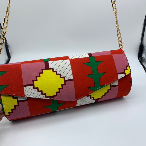 African Print Clutch- SAMPLE Item #8