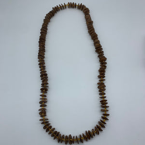 Seeds Necklace W/Beads-Brown Variation 2