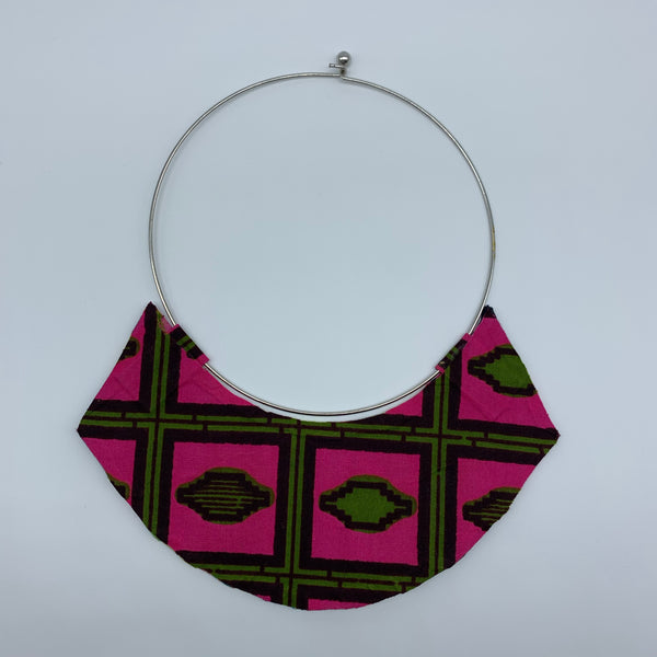 African Print Earrings-Zoba Zoba Reversible Pink Variation - Lillon Boutique