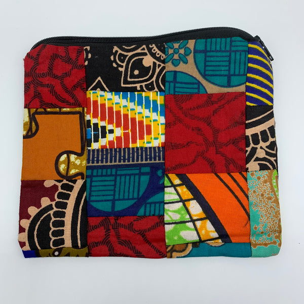 African Print Zoba Zoba Make Up Bag/ Pouch-M Multi Colour 13 - Lillon Boutique