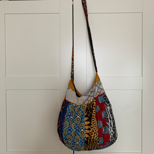 African Print Over Shoulder Bag- Zoba Zoba Multi Colour Variation 4