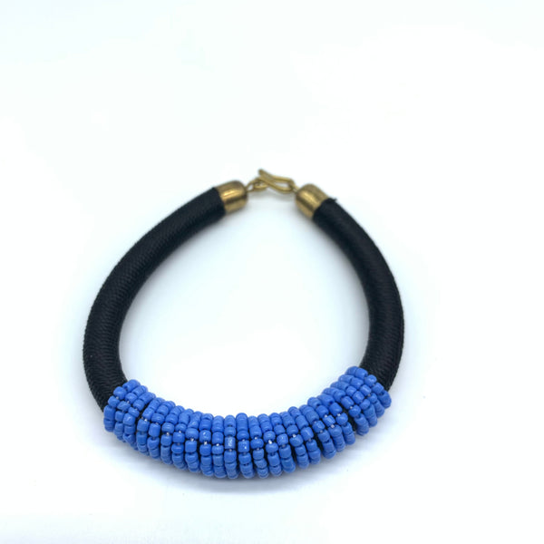 Beaded Thread Bangle-Black Variation 3