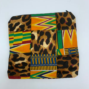 African Print Zoba Zoba Make Up Bag/ Pouch-M Multi Colour 11 - Lillon Boutique