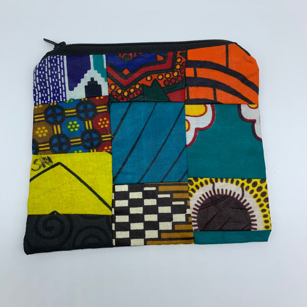 African Print Zoba Zoba Make Up Bag/ Pouch-M Multi Colour 9 - Lillon Boutique